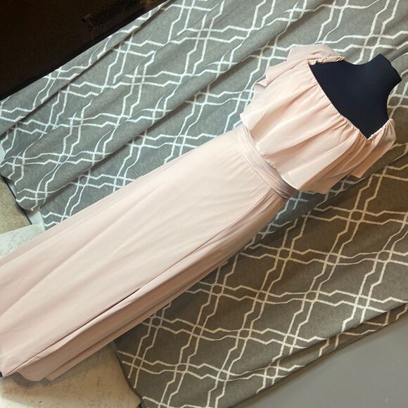 BILL LEVKOFF BRIDESMAID DRESS DUSTY ROSE -PINK  SIZE 16 - Picture 3 of 8